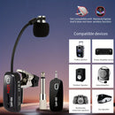 JYX Brand, Micrófono sin varillas U-260 para Saxofón y Trompeta, Sistema de Transmisor y Receptor Recargable con Alcance de 48.77 Metros, Plug-and-Play, Apto para Trompeta, Trompa, Violonchelo, Incluye Estuche de Almacenamiento,
