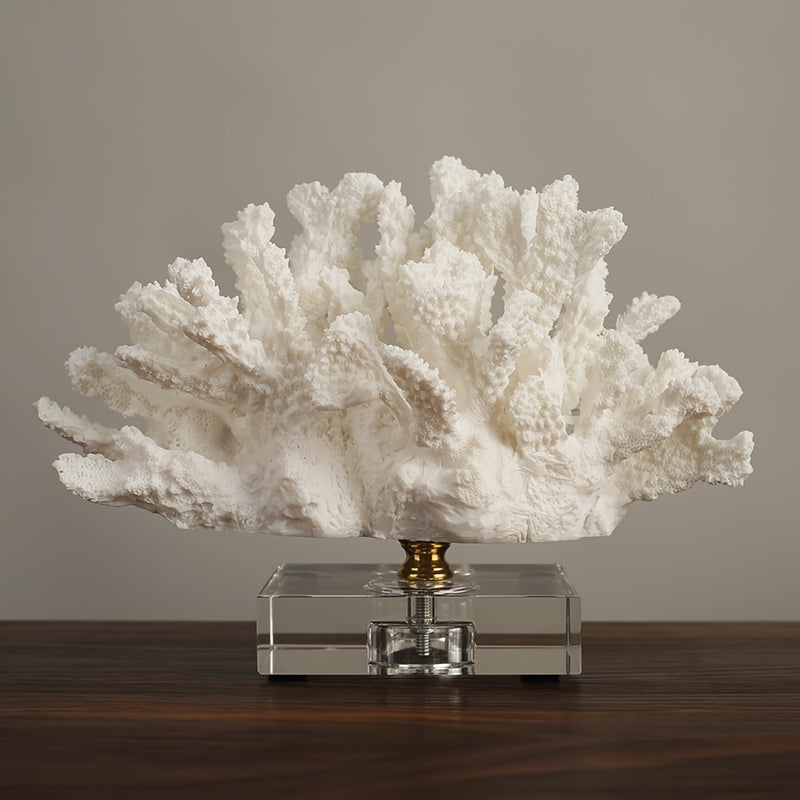 Coral artificial de resina decorativa - Adorno de coral falso realista, artesanía de arrecife de coral oceánico, decoración para hogar, oficina y temática costera