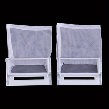 2 piezas de malla de filtro de polvo de lavadora para lavadora de ropa, malla para atrapar cabello