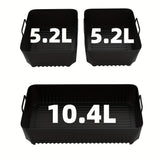 3 unidades de forros de horno de aire de silicona, bandejas de hornear reutilizables antiadherentes, compatibles con Ninja AF500, accesorios de cocina duraderos y sin olor