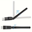 Adaptador WiFi Mini USB de 150Mbps - Transmisor sin varillas para Redes en PC y Portátil - Tarjeta Receptora WiFi de 2.4GHz con Configuración Fácil y Diseño Compacto para Decodificador de IPTV