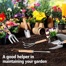 5 piezas, juego de cultivo de jardín, plantación de verduras y flores, cuchara de jardín de balcón de playa, arado, acero inoxidable