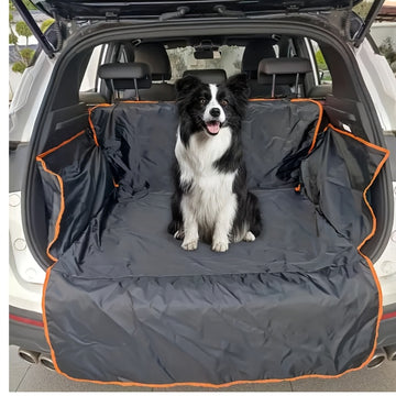 Tapete de maletero para coche de mascotas de alta resistencia antideslizante - Protector de carga trasera de camión de SUV duradero, tapete negro fácil de limpiar resistente al desgaste con diseño antideslizante para almacenamiento seguro, tapete de male