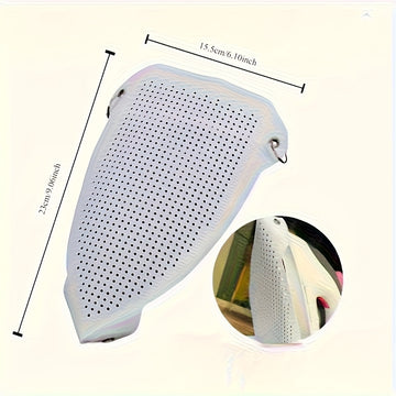 1pc Base Protectora de Planchado Universal PVC, Cubierta Anti Quemaduras PTFE para Zapatos y Ropa, Incluye Accesorios de Vapor para Máquina de Planchar Doméstica