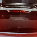 Calcomanías para luces de freno con estilo, alta visibilidad, aspecto de fibra de carbono, material PET duradero, adhesivas para mayor seguridad y estilo personalizado del vehículo, calcomanías para frenos