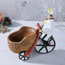 Soporte para Vino de Chef Encantador y Cisne - Pieza Decorativa de Estilo Europeo en Resina para el Hogar, Sala de Estar o Almacenamiento de Enfriadores de Vinos, Capacidad para Múltiples Botellas con Diseño Elegante
