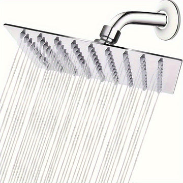 Juego de Ducha de Acero Inoxidable con Barra Larga - Rociado de Lujo a Presión Alta para una Experiencia Imparable, Diseño Cuadrado y Ahorro de Agua, Mejora Estilosa para tu Baño