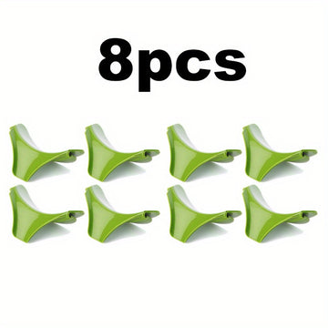 8 Piezas de Pinza Anti Quemaduras 2 en 1 con Borde Redondo, Herramientas para Prevenir Derrames, para Ollas y Boles