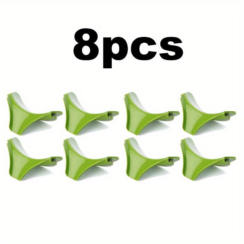 8 Piezas de Pinza Anti Quemaduras 2 en 1 con Borde Redondo, Herramientas para Prevenir Derrames, para Ollas y Boles