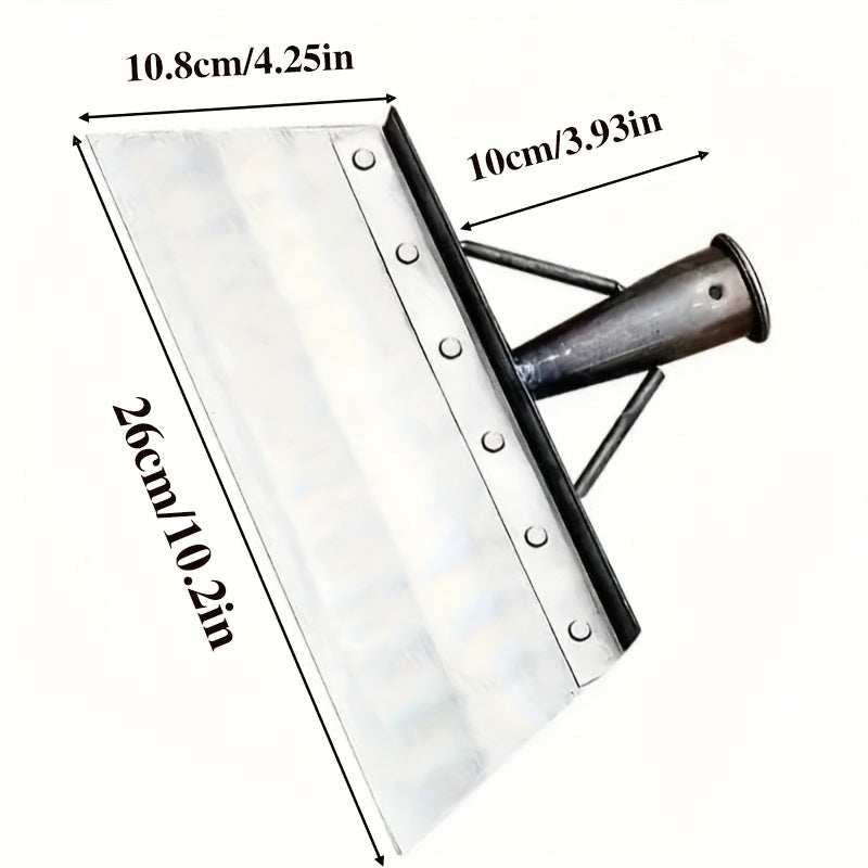 Paleta Multiusos para 4 Escenarios, Herramienta de Limpieza Exterior con Hoja de Acero Inoxidable y Sin Mango, Pala para Deshierbe en Jardín