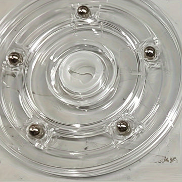 1pc 10.16cm Plataforma Giratoria Transparente de Acrílico Premium - Soporte de Exhibición de Rotación Suave con Tornillos Metálicos para Joyería, Relojes, Cristalería, Antigüedades y Artesanías - Fácil de Instalar, Ideal para Estante de Especias de Cocin