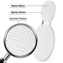 Lima de vidrio nano de doble cara - Herramienta profesional para pedicura, elimina piel muerta y callos, reutilizable y lavable para talones agrietados, pies suaves rápidamente en casa, cuidado de pies | Exfoliación suave | Acabado brillante, esenciales