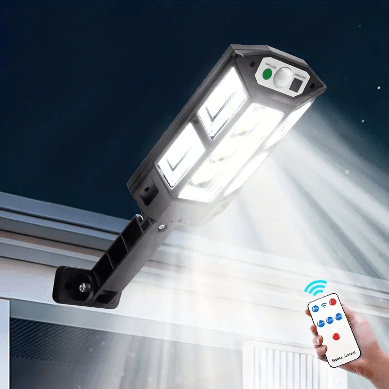 1PC Luz de Pared Solar LED con Sensor de Movimiento, Lámpara de Jardín Exterior para Seguridad y Calle con 3 Modos de Iluminación, Lámpara Solar para Patio con Batería