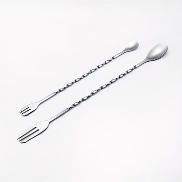 1/2/4 Piezas, Cuchara De Mezcla, Varilla De Mezcla, Cuchara De Barra De Acero Inoxidable, Para Tiendas De Café Y Té Con Leche, Cuchara De Barra Larga, Mezclador De Barra, Accesorios De Barra, Suministros De Cocina