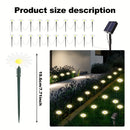 1 Unidad, 20 Luces, Luces Solares LED Para Césped, Luces De Paisaje Al Aire Libre IP65, Luces Solares Decorativas Para Jardín, Luces Solares Al Aire Libre Para Jardín, Camping, Fiestas, Día De La Independencia, Navidad, Boda, Baile, Cumpleaños, Piscina,