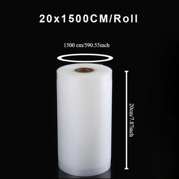 Bolsas de rollo Sous Vide para máquina de embalaje al vacío, almacenamiento de alimentos, bolsas al vacío para sellador al vacío, longitud de 1500CM