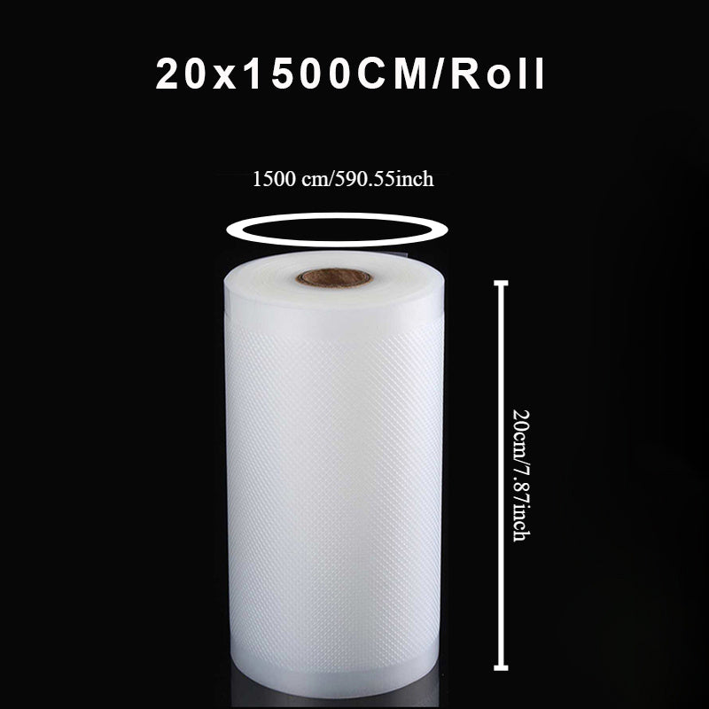 Bolsas de rollo Sous Vide para máquina de embalaje al vacío, almacenamiento de alimentos, bolsas al vacío para sellador al vacío, longitud de 1500CM