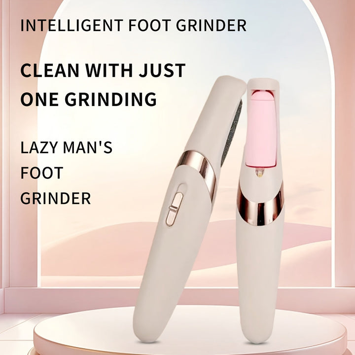 Amoladora Eléctrica para Pies - Dispositivo de Pedicura con Motor Potente y Batería de Litio Duradera, Portátil y Compacta - Sin Necesidad de Alcohol, Herramientas de Uñas para Hombres y Mujeres, Diseño Elegante, Construcción en Plástico