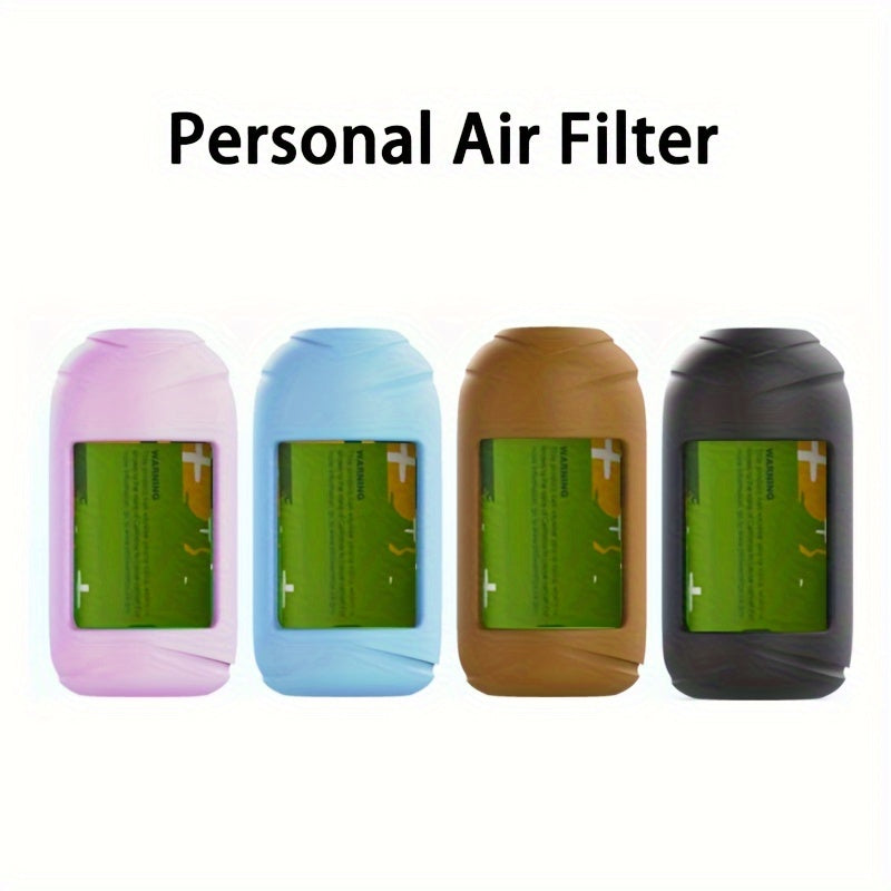 Filtro de aire personal portátil, filtro de aire desechable para fumadores - 300+ usos, no necesita electricidad, material de silicona/papel, compacto y ligero para frescura en cualquier momento, regalo ideal para Navidad y Año Nuevo.