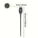 8-Pack Luces de antorcha LED de llama solar, decoración de jardín al aire libre impermeable, parpadeo automático, fácil instalación, material ABS, batería de níquel con energía solar, 300 mAh, para ambiente de camino y paisaje