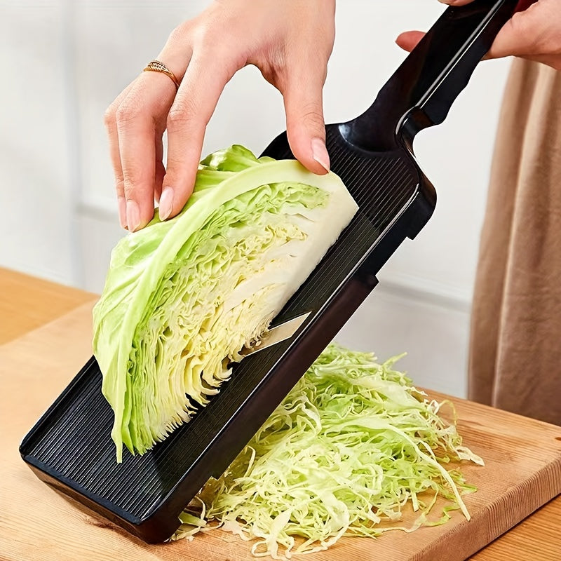 Rebanador de col multifuncional de plástico 1 pieza, ralladora manual de verduras, herramienta trituradora, utilizada para picar col, rebanar verduras, hacer ensalada de col, pepino y pataca más finas