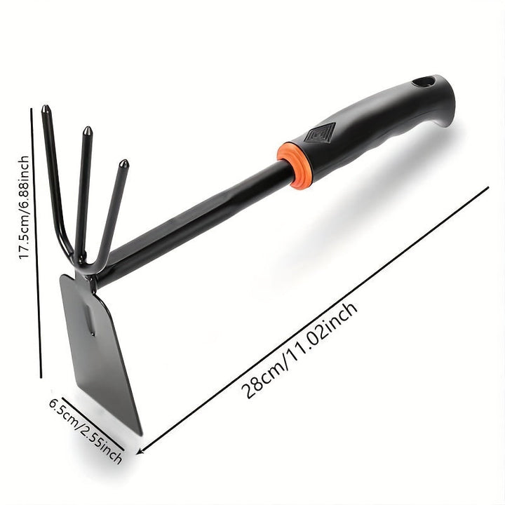 Herramientas de Jardinería Pala Exterior, Pala Pequeña para Plantar Flores, Rastrillo de Cinco Dientes, Rastrillo de Doble Cabeza, Juego de Herramientas para Plantar Verduras