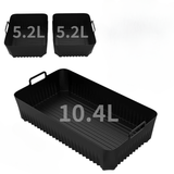 3 bandas para freír, adecuadas para Ninja AF500, bandeja de cestilla reutilizable para horno, bandeja de horno de silicona antiadherente