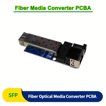 1.25G SFP Mini Transceptor PCBA, Convertidor Gigabit Ethernet con 1x Puerto RJ45 y 1x Ranura SFP, Compatible con Módulos Huawei, Cisco, Intel, Ruijie, Dell SC/LC para Redes y Vigilancia, Sistema de Veedoría, Convertidor Moderno, Construcción Duradera, Co