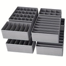 Clásico conjunto organizador de cajones de tela - 4/8piezas cajas de almacenamiento de varios compartimentos para ropa interior, calcetines y ropa - divisorias de tela no tejida para la organización del hogar, cajas de almacenamiento para la organización