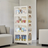 Estantería de Almacenamiento Multinivel con Ruedas y Gran Capacidad sin Instalación, Estante Móvil para Aperitivos Adecuado para Cocina, Sala de Estar y Dormitorio