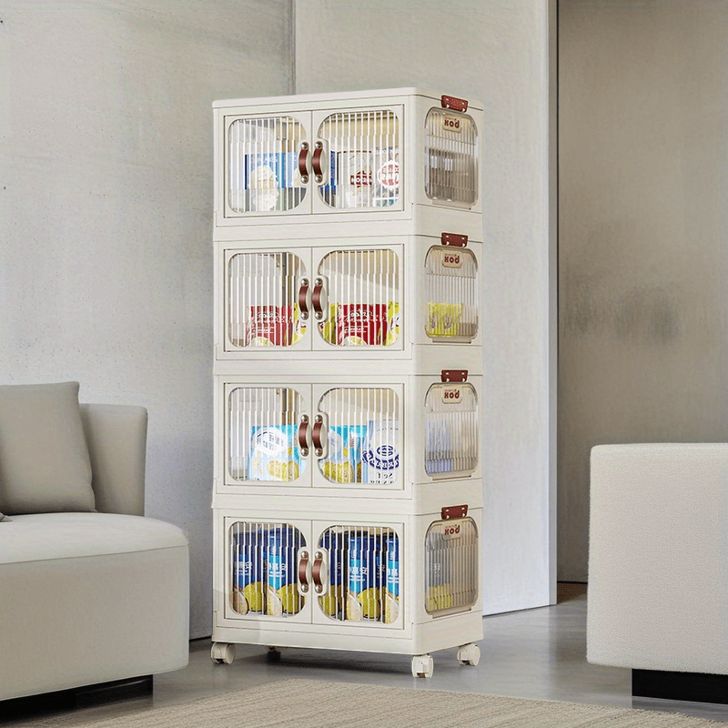 Estantería de Almacenamiento Multinivel con Ruedas y Gran Capacidad sin Instalación, Estante Móvil para Aperitivos Adecuado para Cocina, Sala de Estar y Dormitorio