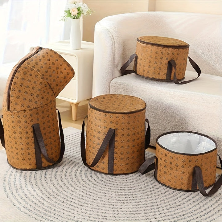 1 pieza, bañera de pies portátil plegable - Aislada con papel de aluminio grueso extra grande, hasta la rodilla, cubo de spa para pies, amigable para viajes, uso doméstico ligero, no necesita energía, experiencia de spa | Diseño plegable | Aislamiento gr