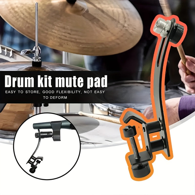 Abrazadera Ajustable A Prueba De Golpes Para Micrófono De Tambor De Metal, Soporte De Montaje En El Borde Del Tambor, Soporte De Micrófono Para Saxofón
