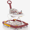 CAMINADOR PARA BEBÉ MULTIFUNCIONAL CON TECHO Y JUEGOS MUSICALES Y-W405C MUNBE VINO TINTO