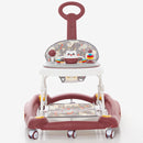 CAMINADOR PARA BEBÉ MULTIFUNCIONAL CON TECHO Y JUEGOS MUSICALES Y-W405C MUNBE VINO TINTO