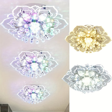 1pc Luces de Techo LED Pétalos Modernas - Fijación Desmontable para Techo, 85V-265V Cableada, para Pasillo, Pasillo, Escalera, Villa, Galería Cocina Bar Café Iluminación Elegante