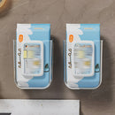 Dispensador de toallitas húmedas para pared - Soporte con adhesivo resistente para baño, guardería y camping, diseño rectangular transparente con ranura de fácil acceso, regalo ideal para el Día de la Madre