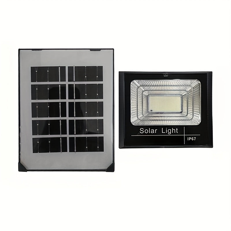 Luces solares LED para jardín con control remoto y paneles solares, luces solares IP67 de alta luminosidad para exteriores.