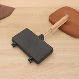 Hacer sándwiches rectangulares de aluminio no adherente con bandejas extraíbles - Calentamiento de doble cara, perfecto para hamburguesas de desayuno y sándwiches gruesos, compatible con estufas de gas, fabricante de sándwiches de desayuno | Utensilios d