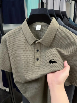 Camiseta Cómoda para Hombres de Medio Oriente con Estampado de Cocodrilo, Camisa Casual Transpirable para Negocios y Ocio