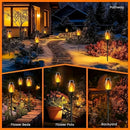 4/8/12 piezas, luces de llama solares, luces de linterna, luces LED al aire libre, adecuadas para patio, césped, entrada, decoraciones de fiesta, Navidad, Halloween, decoraciones de Año Nuevo, regalo
