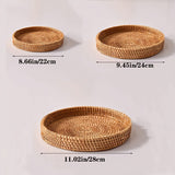 1 unidad, bandeja de ratán, canasta para frutas y verduras, trenzado artesanal de vid otoñal de Vietnam, decoración para bandeja, almacenamiento, plato para cena, decoración para platos de hotel o restaurante