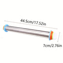 1 pieza de rodillo ajustable con 4 discos extraíbles para hacer pizza, galletas, gominolas, pasteles, pasta y más productos de panadería - Rodillo de masa antiadherente para un uso fácil