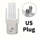 [2D Plano] Amplificador de señal WiFi, Repetidor WiFi, Compatible con WIFI6, Equipado con un puerto Ethernet, Con 6 antenas para cobertura de 360°, Alcanzando hasta 11,000 pies cuadrados, Adecuado para más de 35 dispositivos, Y puede configurarse con sol