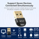 Adaptador de red USB BT5.3, receptor de ultralarga distancia con dongle USB, distancia máxima de 20m/65.61 pies (distancia abierta), adecuado para computadoras/auriculares/tarjetas de teclado/ratón/altafalantes y otros dispositivos, solo compatible con W