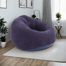 1 juego de sofá de patio, que incluye un gran sofá inflable manual y una silla de escritorio para una persona, fácil de transportar, hecha de material de PVC duradero, adecuada para salas de estar interiores y exteriores.