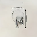 Lámpara de pared de cristal moderna, regulable, pantalla de lámpara de vidrio, adecuada para dormitorio de hotel, sala de estar, pasillo, baño, AC 85-265V