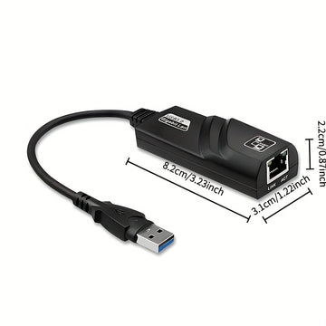 Adaptador Ethernet USB-C a RJ45 100Mbps, Adaptador de Red Compacto con Alimentación USB para Portátil, Compatible con Chips Aladdin, Plug & Play para Oficina en Casa y Gaming, Actualización de Red para Portátiles, Apariencia Profesional, Conexión Rápida
