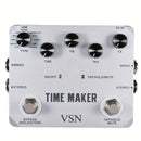 Pedal de retardo VSN Pedal de retardo de guitarra Time Maker 11 tipos de pedales de retardo definitivos Pedal de efecto de bajo con Tap Tempo True Bypass