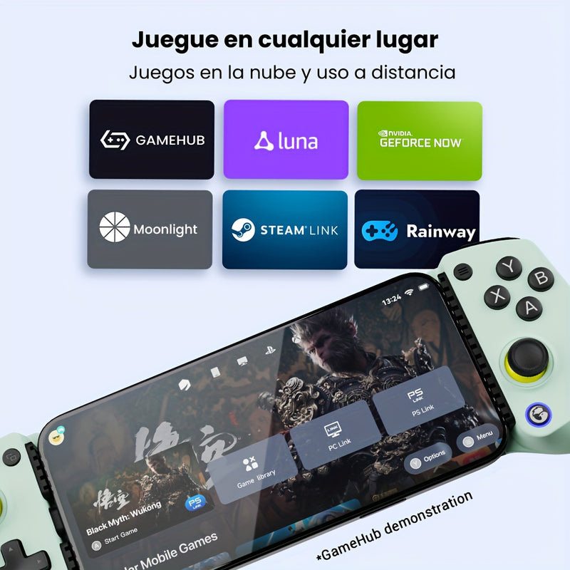 GameSir X5 Lite Mando de Juego para Móvil: Palancas Hall Effect para FPS/MOBA | Ultra Ligero 135g | Botones Turbo | Carga Pasante | Compatible con iOS/Android
